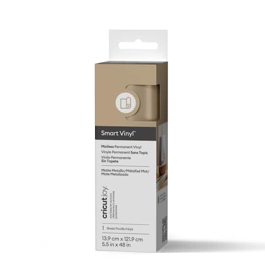 9 Pack: Cricut Joy™ Permanent Smart Vinyl™ Matte Metallic, Champagne